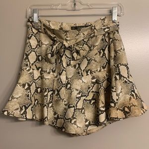 Zara Snakeskin Skirt/Skort